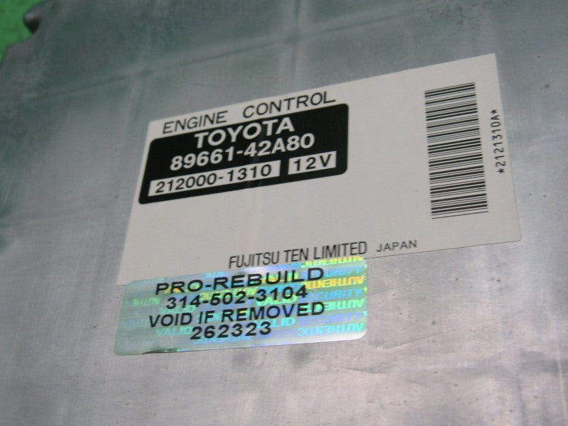 89661-42A80 04 TOYOTA RAV4 FWD AT ECU ECM PCM ENGINE COMPUTER CONTROL 