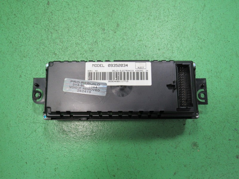 09352034 97-05 REGAL CENTURY A/C DIGITAL CLIMATE TEMP CONTROL REBUILT 