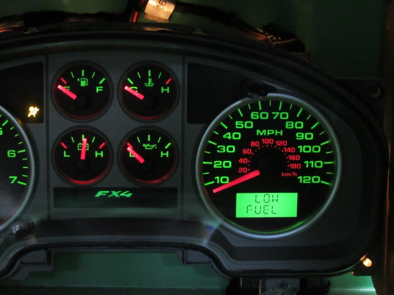 07-08 F150 FX4 SPORT INSTRUMENT GAUGE CLUSTER GAUGES SPEEDO TACH MILEA