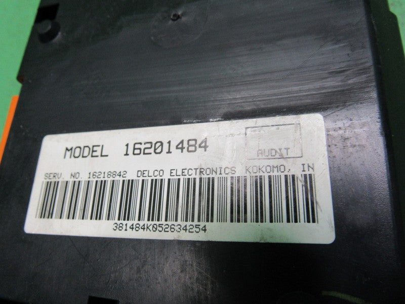95 LESABRE PARK AVE HEATER AC CLIMATE CONTROL HVAC PROGRAMMER 16201484