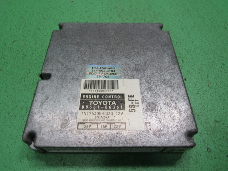 89661-06361 97 TOYOTA CAMRY 2.2 ECU ECM PCM ENGINE COMPUTER REBUILT 17