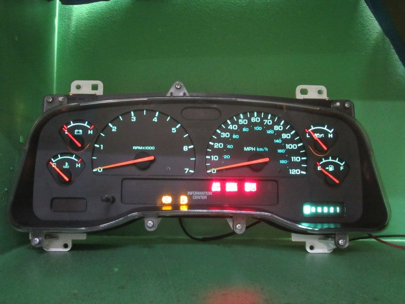 01-04 DODGE DAKOTA MPH INSTRUMENT GAUGE CLUSTER SPEEDO TACH MILEAGE PR