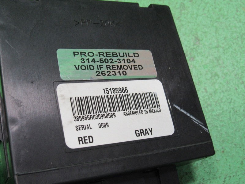 15185966 TAHOE ESCALADE YUKON SUBURBAN REAR A/C HVAC CONTROL MODULE RE