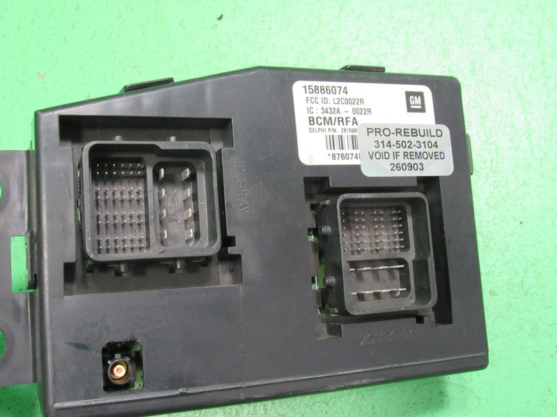 09 COLORADO BCM BODY CONTROL MODULE VIN AND MILEAGE PROGRAMMED 0903