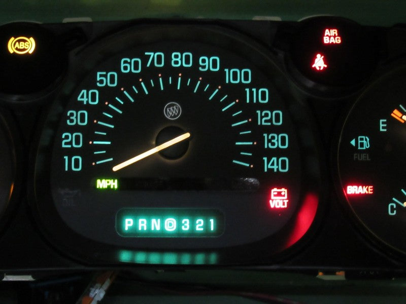 02-05 BUICK LESABRE INSTRUMENT GAUGE CLUSTER GAUGES SPEEDO TACH MILEAG