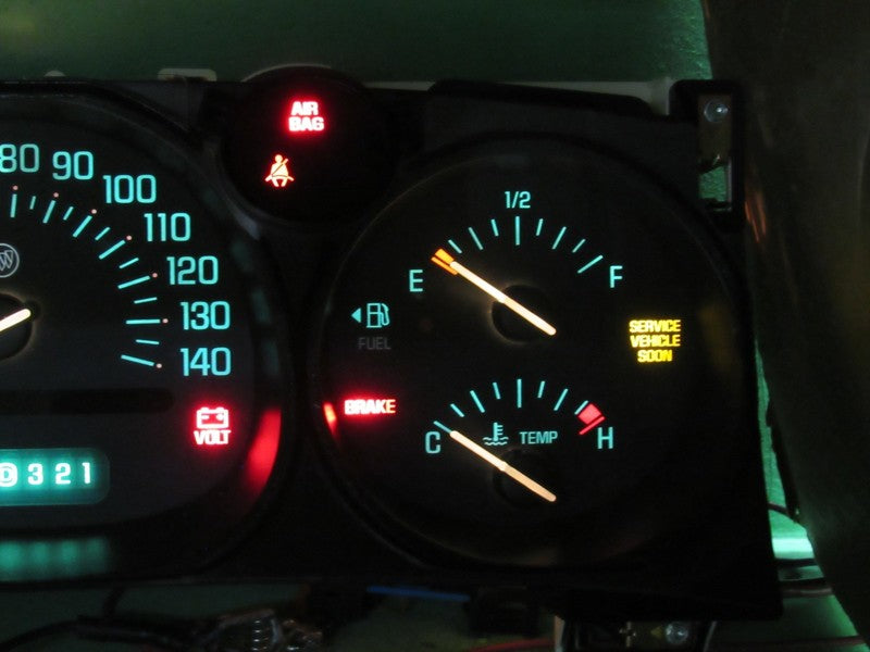 02-05 BUICK LESABRE INSTRUMENT GAUGE CLUSTER GAUGES SPEEDO TACH MILEAG