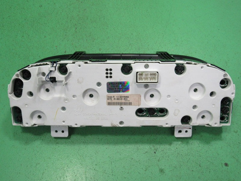 02-04 JEEP GRAND CHEROKEE WJ INSTRUMENT GAUGE CLUSTER MILEAGE PROG REB