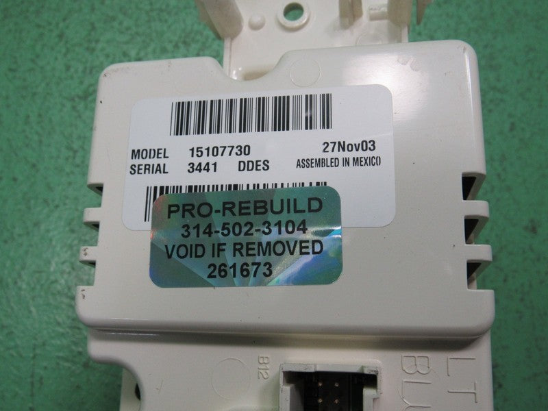 15107730 TAHOE ESCALADE SILVERADO AC DIGITAL CLIMATE TEMP CONTROL LED 