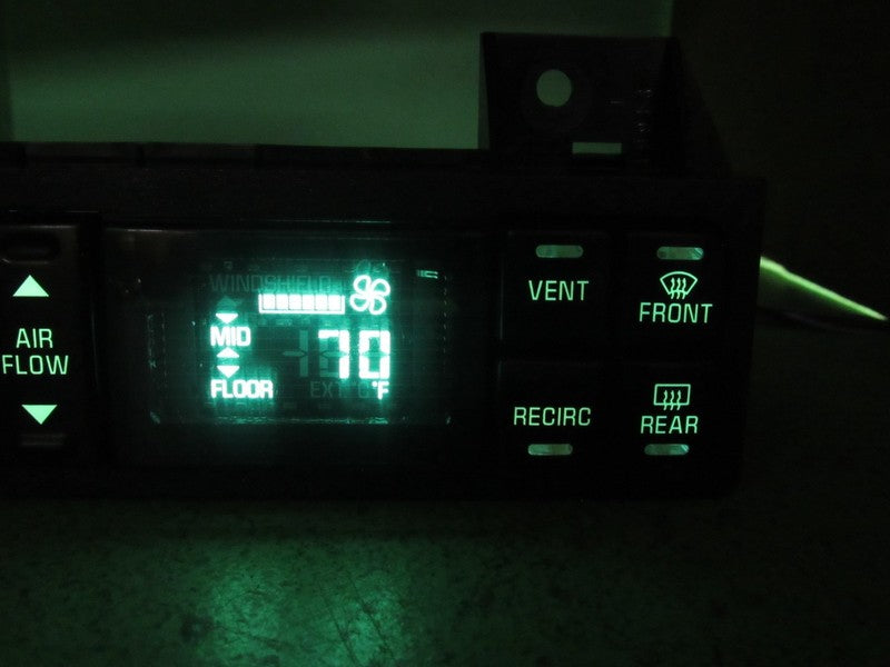 16214484 95-99 LESABRE 95-96 PARK AVE AC DIGITAL CLIMATE TEMP CONTROL 