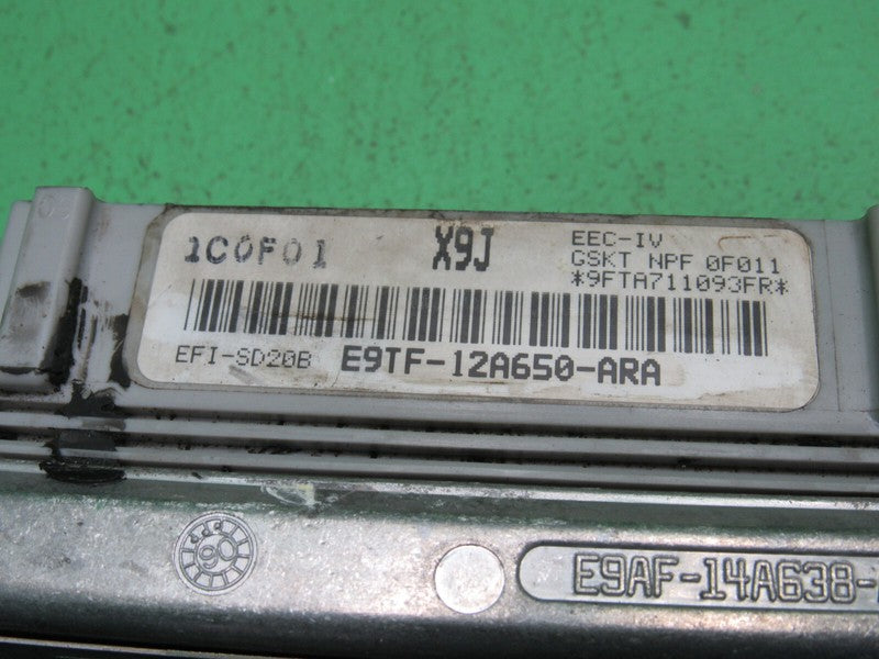 X9J 88-89 FORD F150 5.0 ECU ECM PCM ENGINE COMPUTER E9TF-12A650-ARA RE