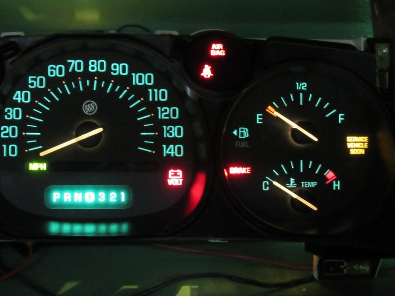 02-05 BUICK LESABRE INSTRUMENT GAUGE CLUSTER GAUGES SPEEDO TACH MILEAG