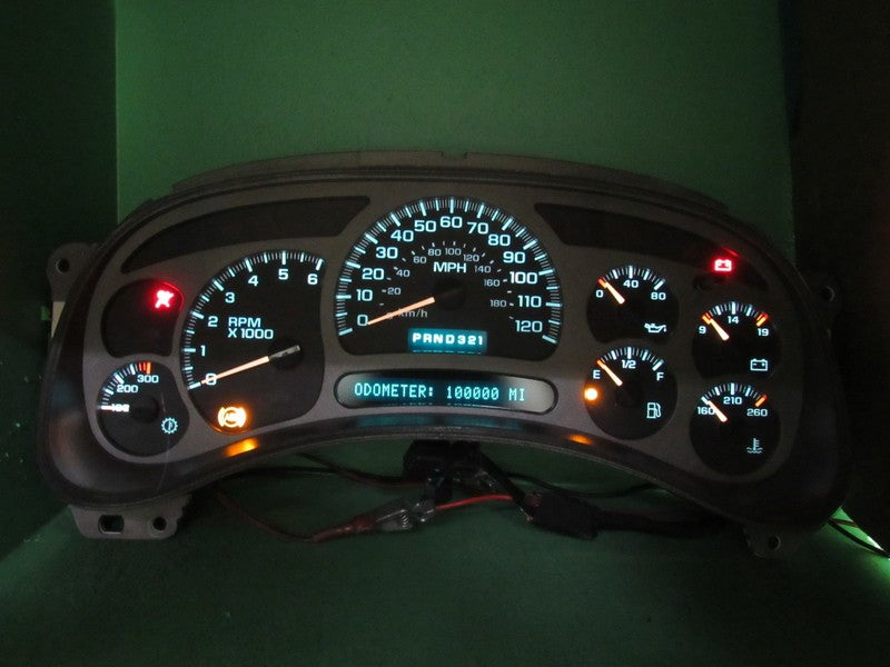 05 GMC YUKON DENALI INSTRUMENT GAUGE CLUSTER SPEEDO MILEAGE PROG REBUI