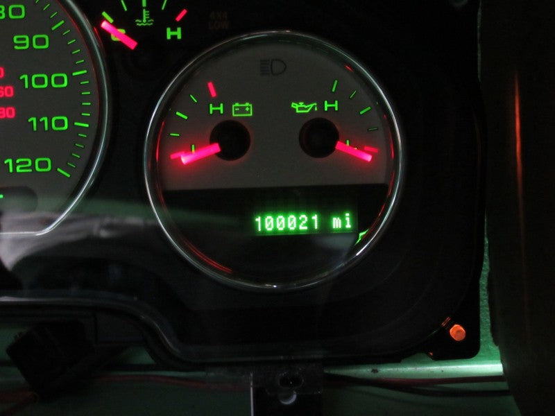 07-08 F150 LARIAT INSTRUMENT GAUGE CLUSTER GAUGES SPEEDO TACH MILEAGE 