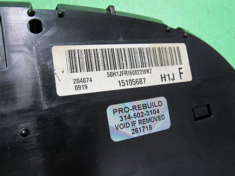 06-07 SILVERADO SIERRA TAHOE INSTRUMENT GAUGE CLUSTER MILEAGE PROG REB