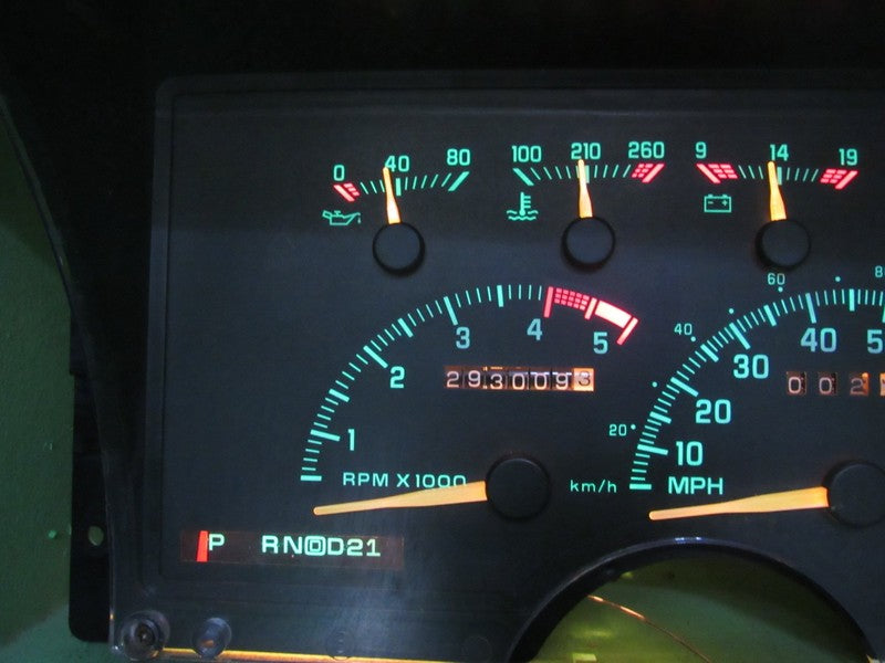 94 C/K TRUCK SUBURBAN INSTRUMENT GAUGE CLUSTER SPEEDO TACH 293k REBUIL
