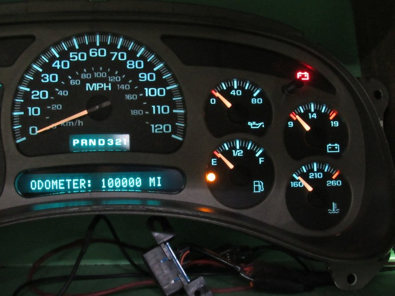 03-04 GMC YUKON DENALI INSTRUMENT GAUGE CLUSTER SPEEDO MILEAGE PROG RE