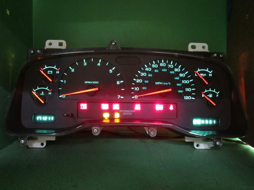 01-04 DODGE DAKOTA MPH INSTRUMENT GAUGE CLUSTER SPEEDO TACH MILEAGE PR