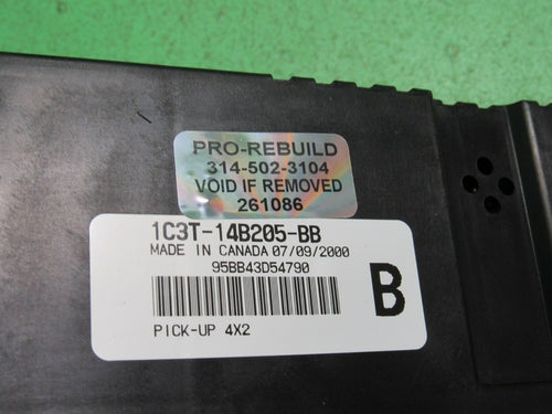 01 F250 F350 SUPER DUTY BCM GEM MULTIFUNCTION MODULE 1C3T-14B205-BB RE