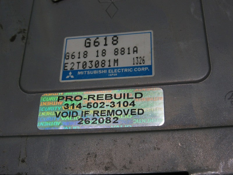 G618 90-93 MAZDA B2600i 2.6 ECU ECM PCM ENGINE COMPUTER G618 18 881 RE
