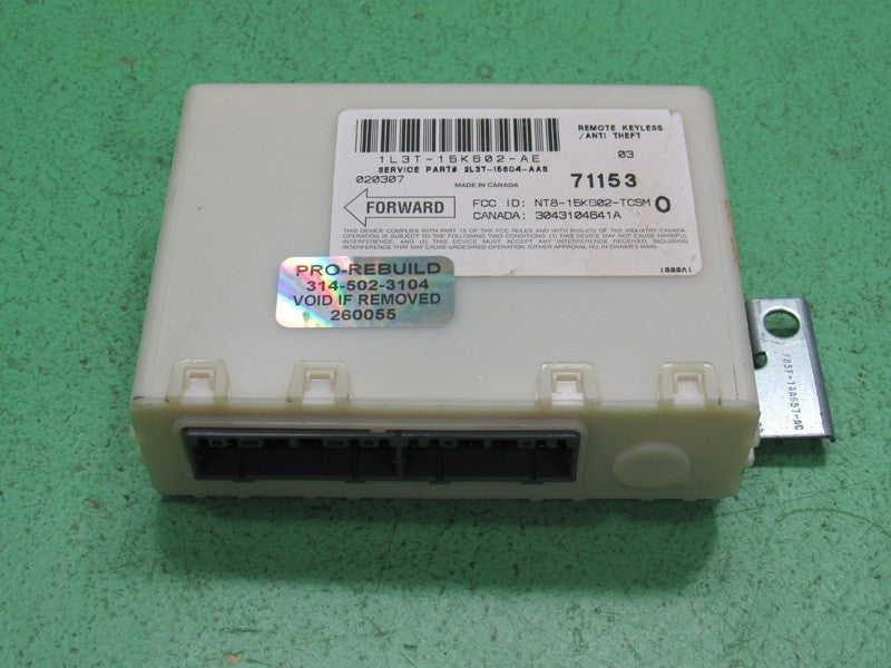 01-03 FORD F150 ANTI THEFT KEYLESS ENTRY LOCKING MODULE 1L3T-15K602-AE