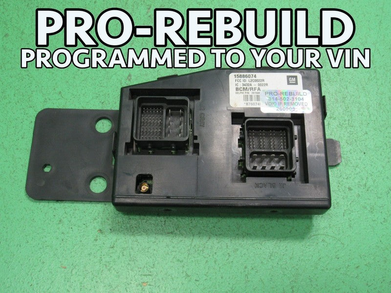 09 COLORADO BCM BODY CONTROL MODULE VIN AND MILEAGE PROGRAMMED 0903
