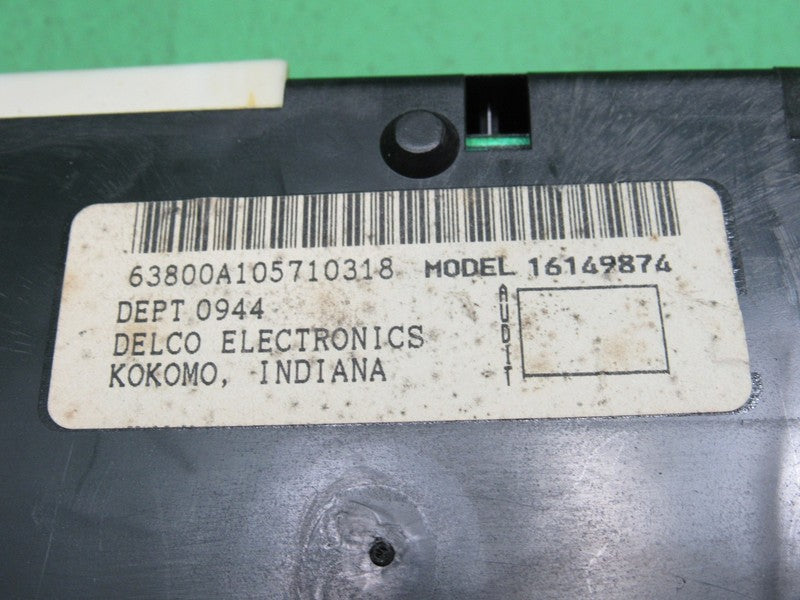 91 BUICK PARK AVENUE HEATER AC CLIMATE CONTROL HVAC PROGRAMMER 1614987