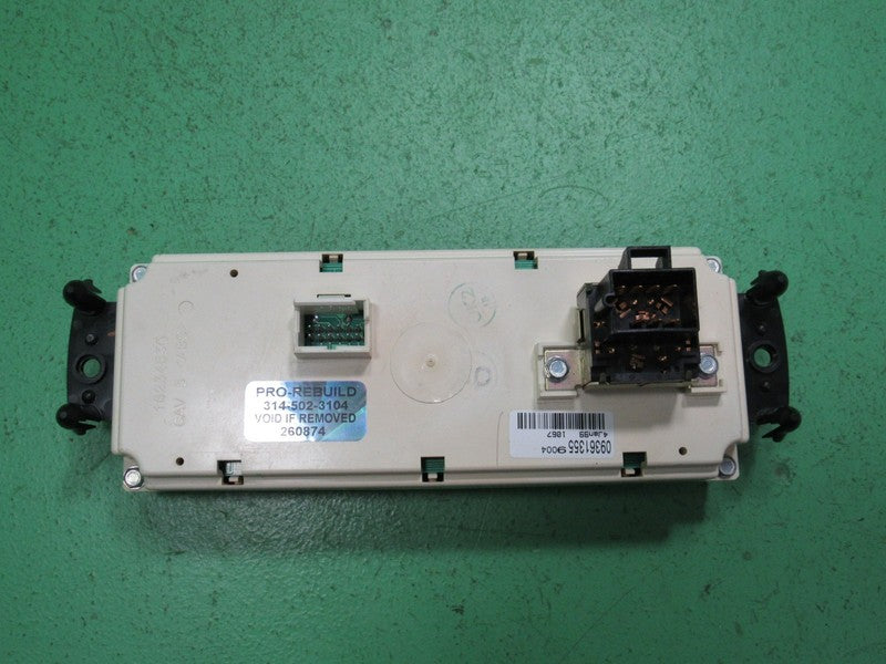 09361355 99-02 SIERRA SILVERADO TAHOE AC MANUAL CLIMATE TEMP CONTROL R