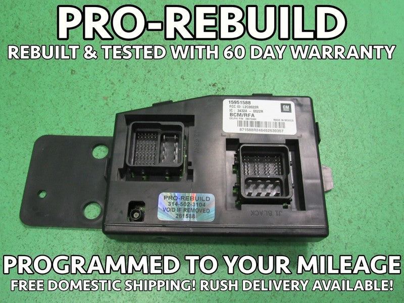 07-08 COLORADO CANYON H3 BCM BODY CONTROL MODULE VIN AND MILEAGE PROGR