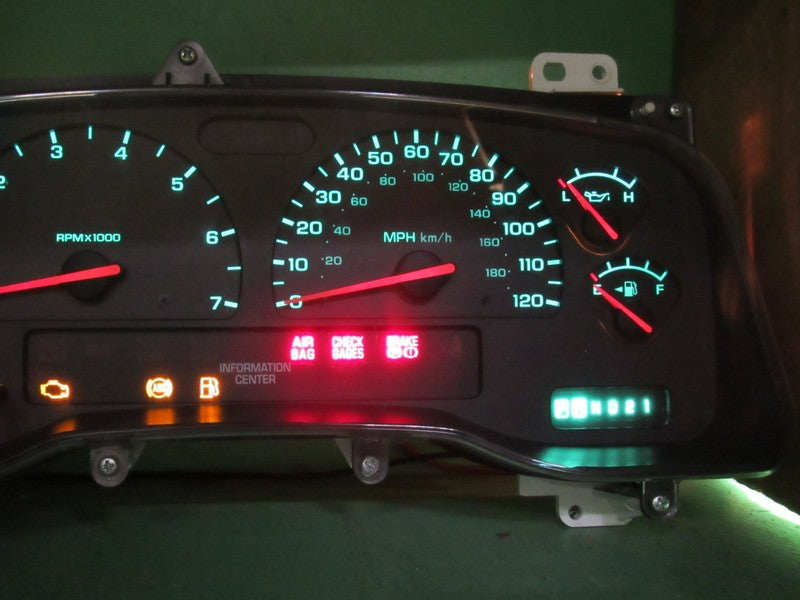 01-04 DODGE DAKOTA MPH INSTRUMENT GAUGE CLUSTER SPEEDO TACH MILEAGE PR