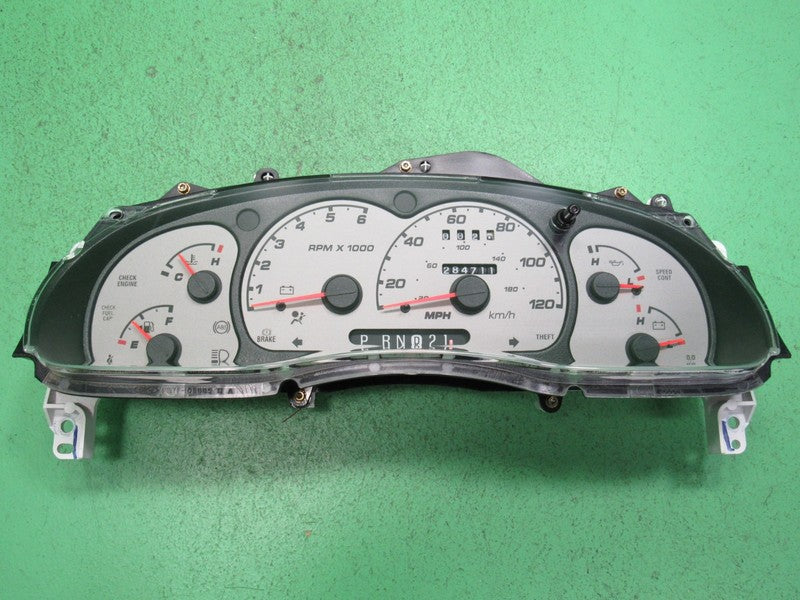 03 RANGER GRAY FACE INSTRUMENT GAUGE CLUSTER SPEEDOMETER TACH 284K REB