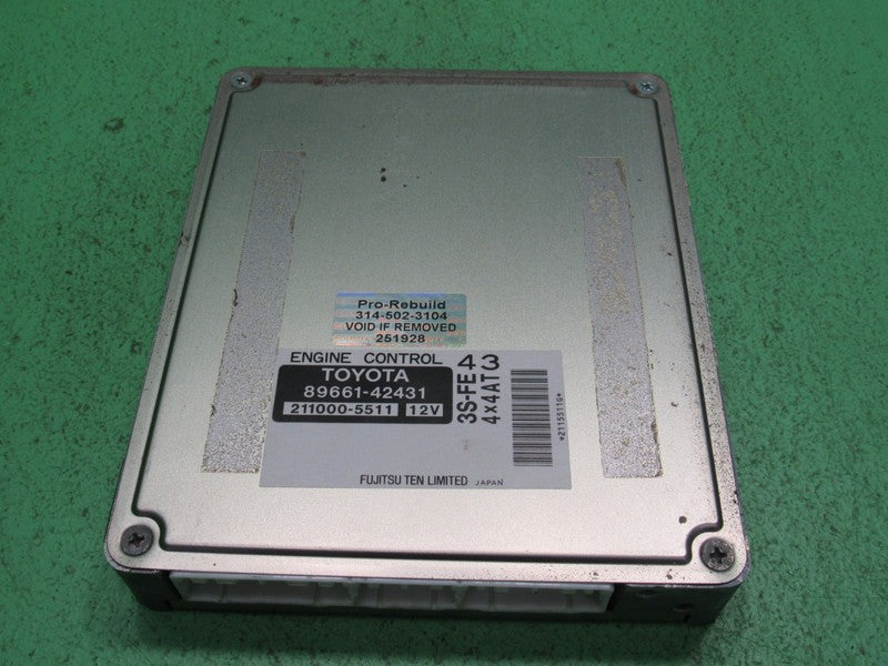 89661-42431 98 TOYOTA RAV4 AT ECU ECM PCM ENGINE COMPUTER CONTROL REBU