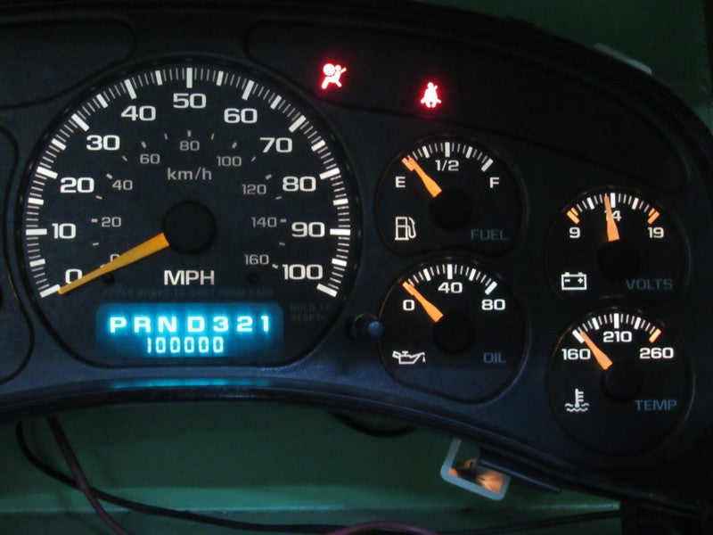 01-02 SIERRA SILVERADO HD INSTRUMENT GAUGE CLUSTER SPEEDO TACH MILEAGE