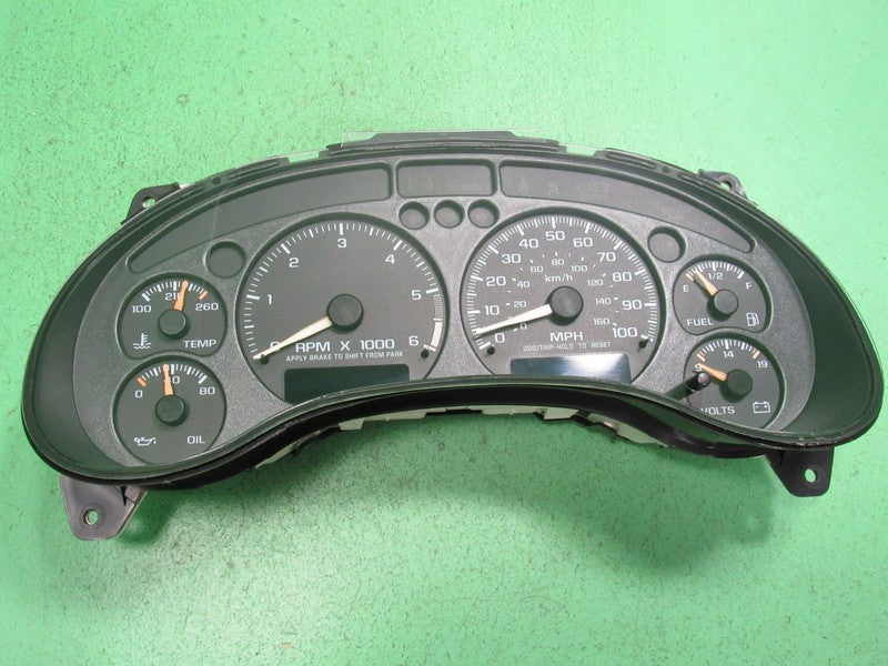 01-04 BLAZER S-10 SONOMA INSTRUMENT GAUGE CLUSTER SPEEDO TACH MILEAGE 