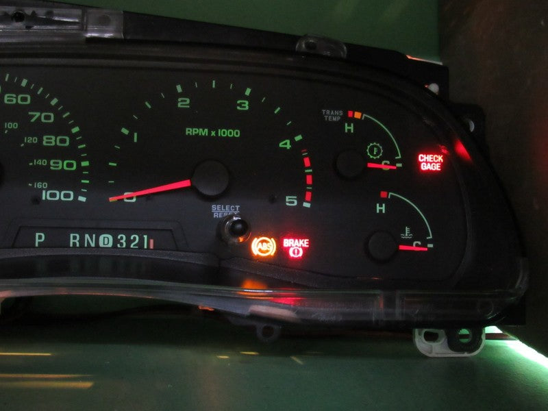 04 F250 F350 DIESEL INSTRUMENT GAUGE CLUSTER GAUGES SPEEDO TACH 241K T