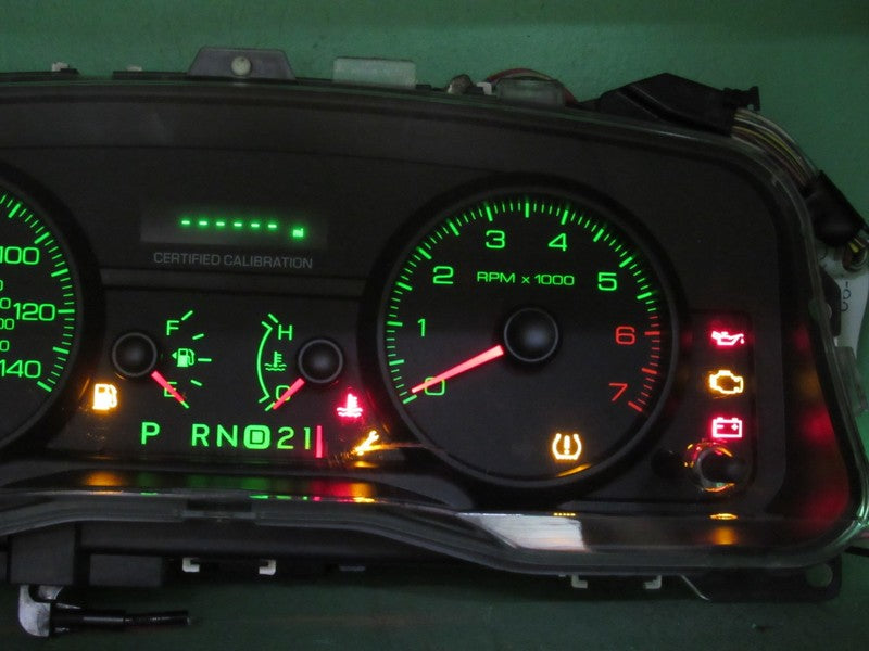 09-11 CROWN VICTORIA P71 INSTRUMENT GAUGE CLUSTER SPEEDO TACH MILEAGE 