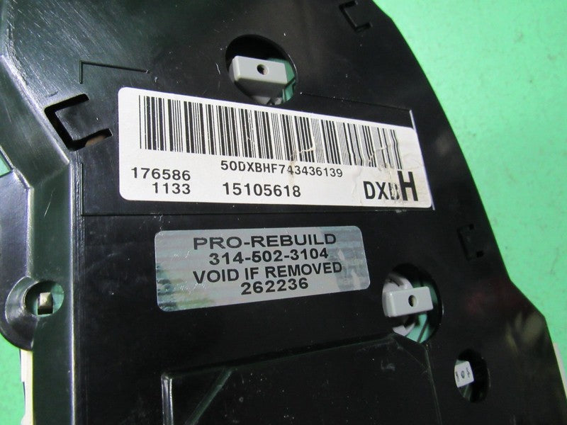 01-04 BLAZER S-10 SONOMA INSTRUMENT GAUGE CLUSTER SPEEDO TACH MILEAGE 