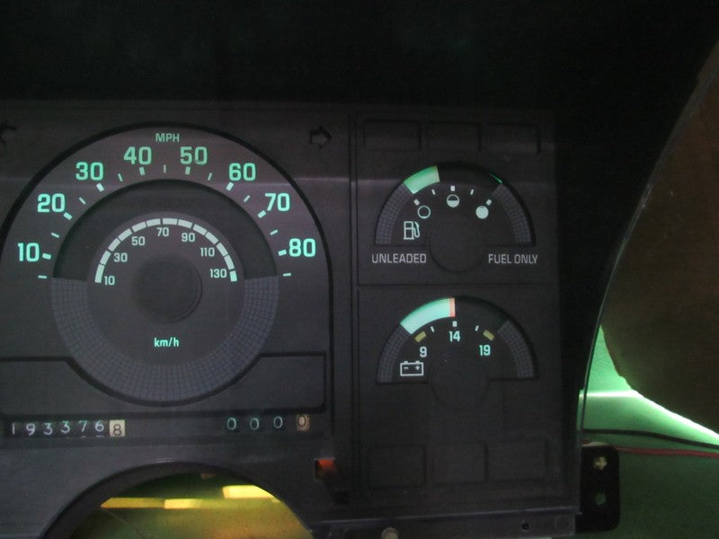 88-90 CHEVY C/K 1500 SILVERADO GMC INSTRUMENT GAUGE CLUSTER SPEEDO REB