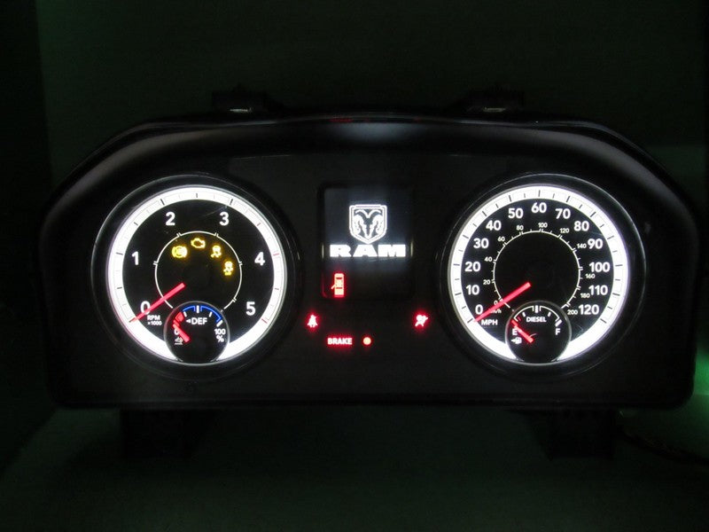18 RAM 2500 3500 INSTRUMENT GAUGE CLUSTER SPEEDO TACH MILEAGE PROG REB