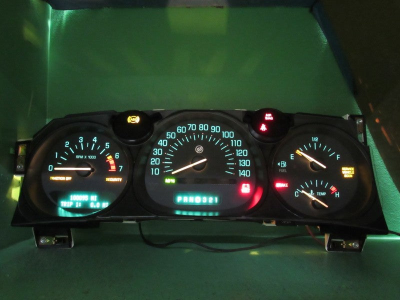02-05 BUICK LESABRE INSTRUMENT GAUGE CLUSTER GAUGES SPEEDO TACH MILEAG