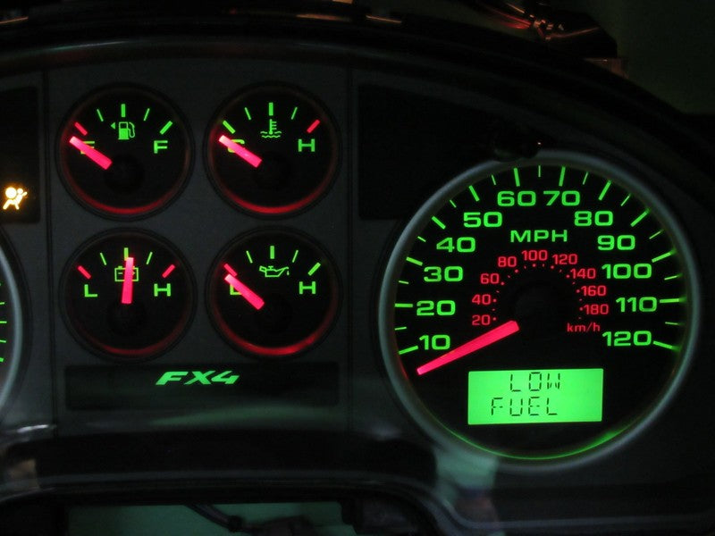 07-08 F150 FX4 SPORT INSTRUMENT GAUGE CLUSTER GAUGES SPEEDO TACH MILEA