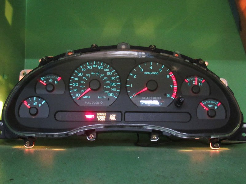 99-00 FORD MUSTANG GT 150MPH INSTRUMENT GAUGE CLUSTER SPEEDOMETER REBU