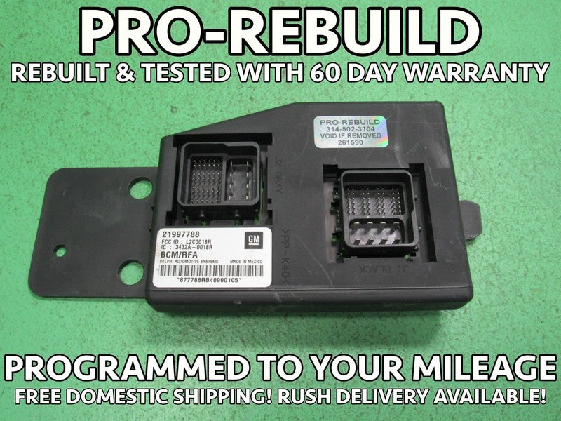 04 COLORADO CANYON BCM BODY CONTROL MODULE VIN AND MILEAGE PROGRAMMED 