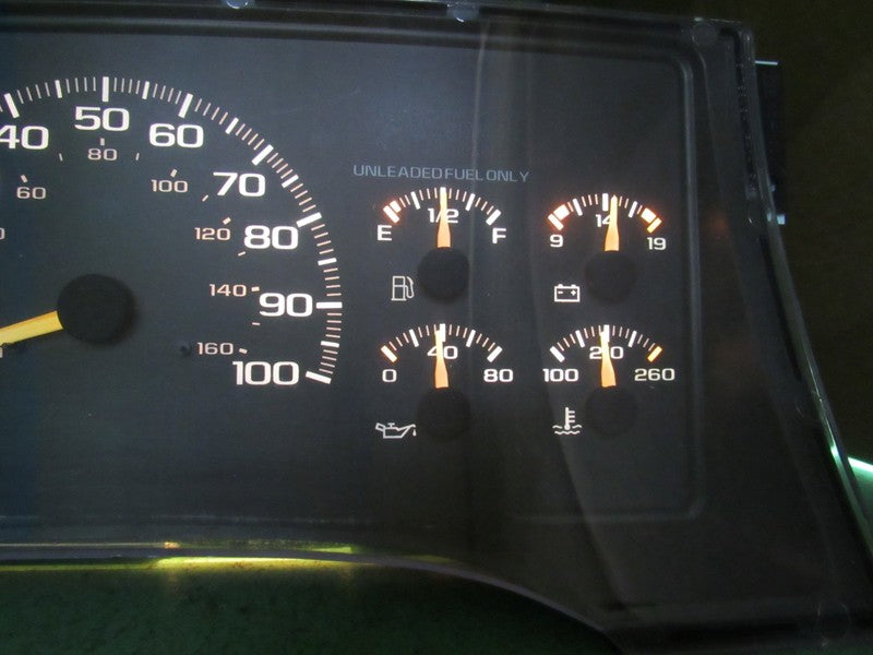 95-96 C/K TRUCK MT INSTRUMENT GAUGE CLUSTER SPEEDOMETER TACH 398k REBU