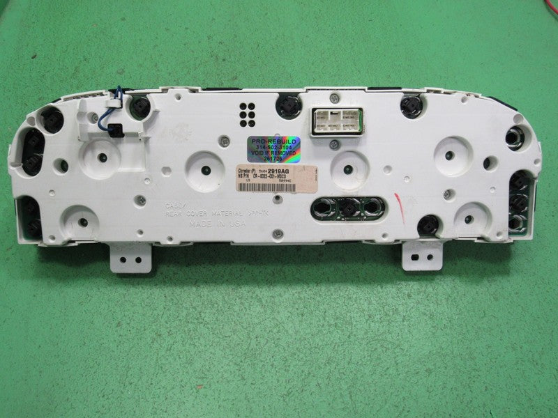 02-04 JEEP GRAND CHEROKEE WJ INSTRUMENT GAUGE CLUSTER MILEAGE PROG REB