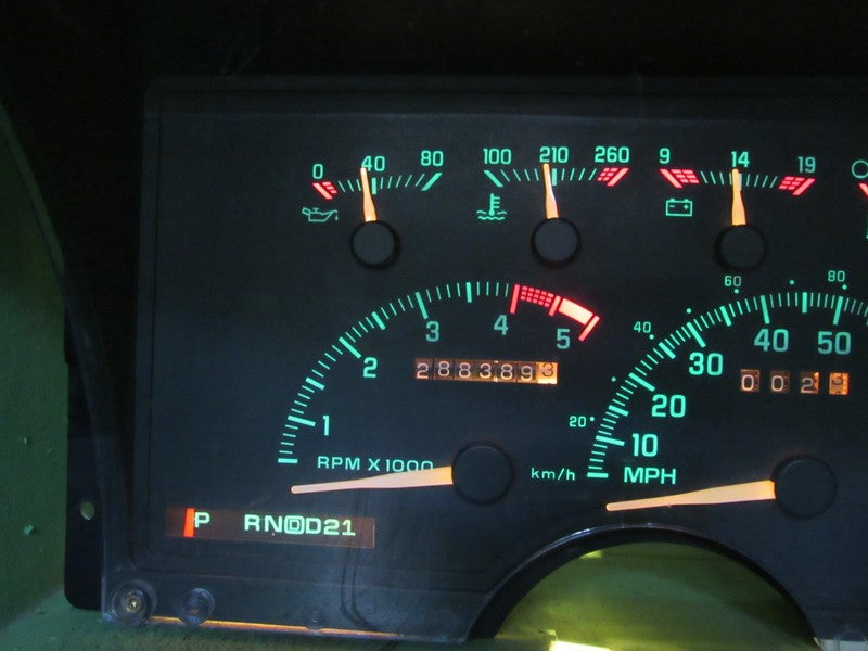 94 C/K TRUCK SUBURBAN INSTRUMENT GAUGE CLUSTER SPEEDO TACH 288k REBUIL