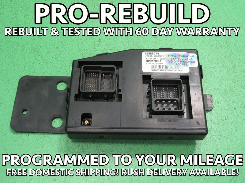 10 COLORADO BCM BODY CONTROL MODULE VIN AND MILEAGE PROGRAMMED 0898