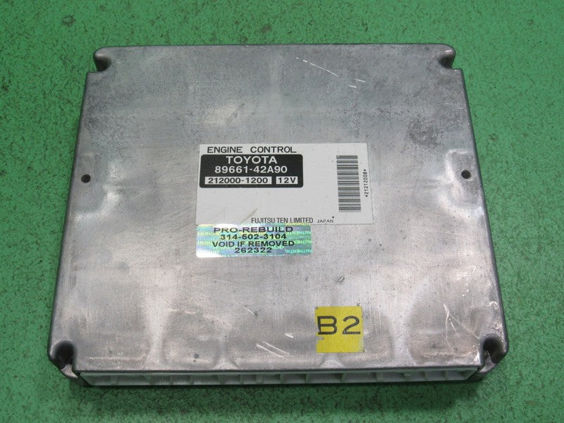 89661-42A90 04 TOYOTA RAV4 FWD AT ECU ECM PCM ENGINE COMPUTER CONTROL 