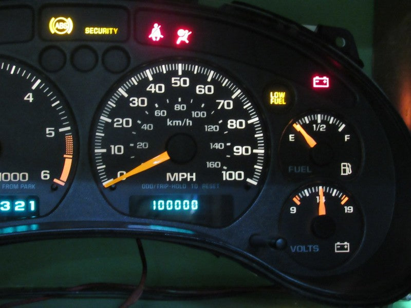 01-04 BLAZER S-10 SONOMA INSTRUMENT GAUGE CLUSTER SPEEDO TACH MILEAGE 