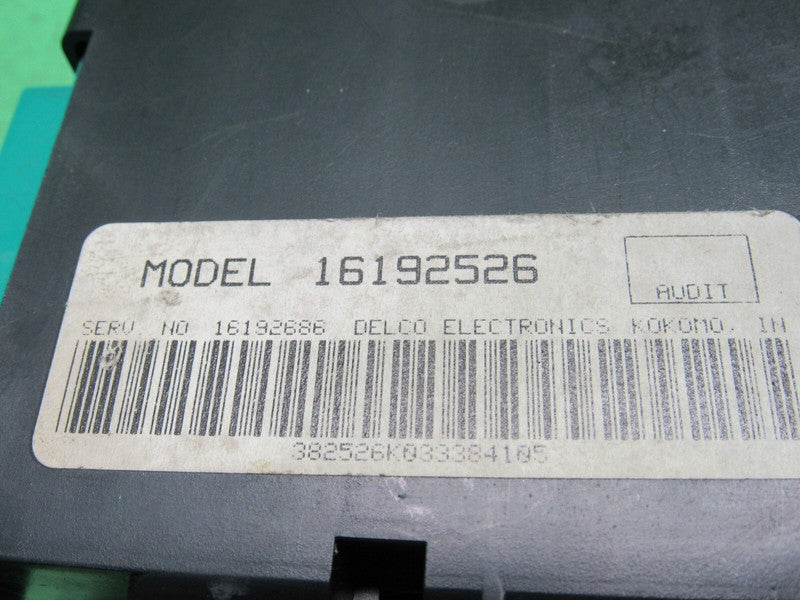 94-95 CADILLAC DEVILLE HEATER AC CLIMATE CONTROL HVAC PROGRAMMER 16192
