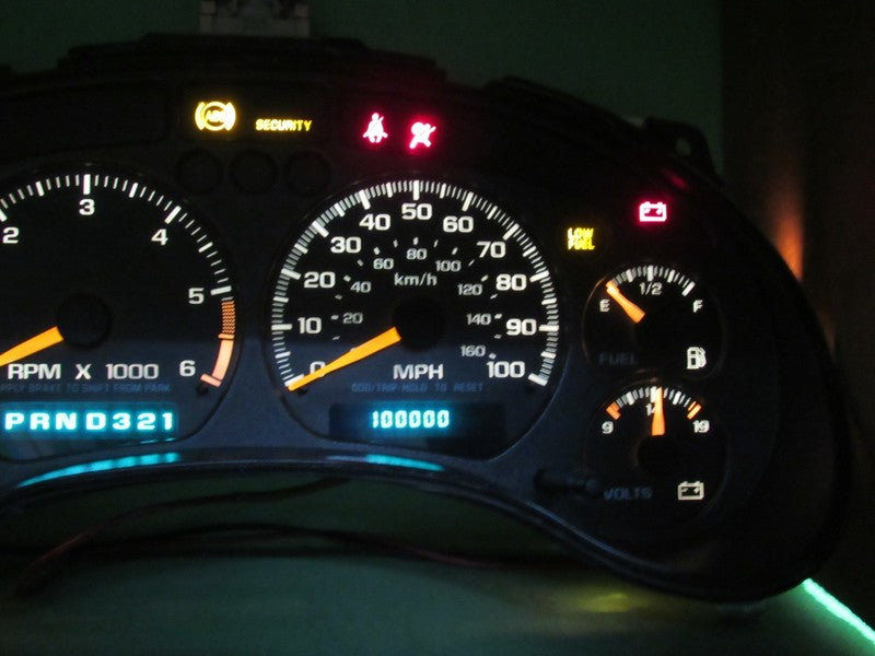 01-04 BLAZER S-10 SONOMA INSTRUMENT GAUGE CLUSTER SPEEDO TACH MILEAGE 